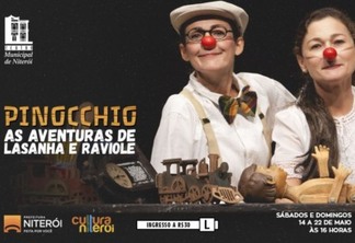 CULTURA: Pinocchio em As Aventuras de Lasanha e Ravioli no Teatro Municipal