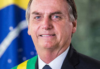 Foto Oficial do ex-presidente da República, Jair Bolsonaro.