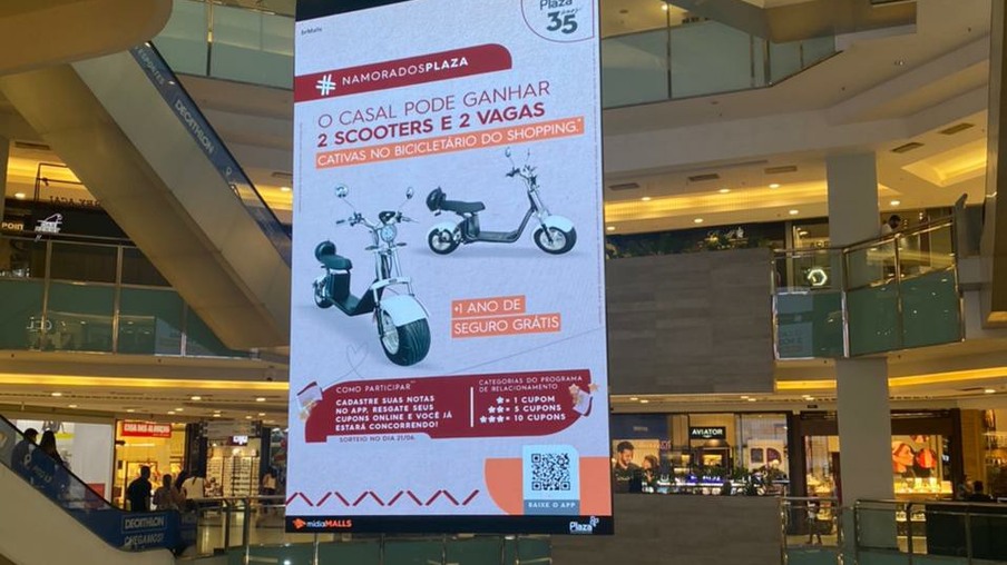 Plaza Shopping Niterói sorteia scooters para o Dia dos Namorados 