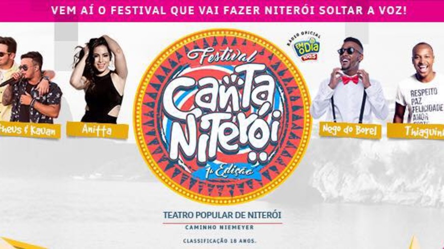 CULTURA: Festival Canta Niterói é hoje com Anitta, Nego do Borel, Thiaguinho e muito mais no Teatro Popular de Niterói