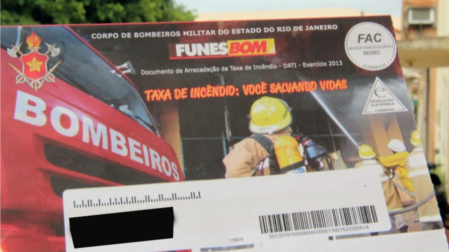 Corpo de Bombeiros divulga calendário da taxa de incêndio