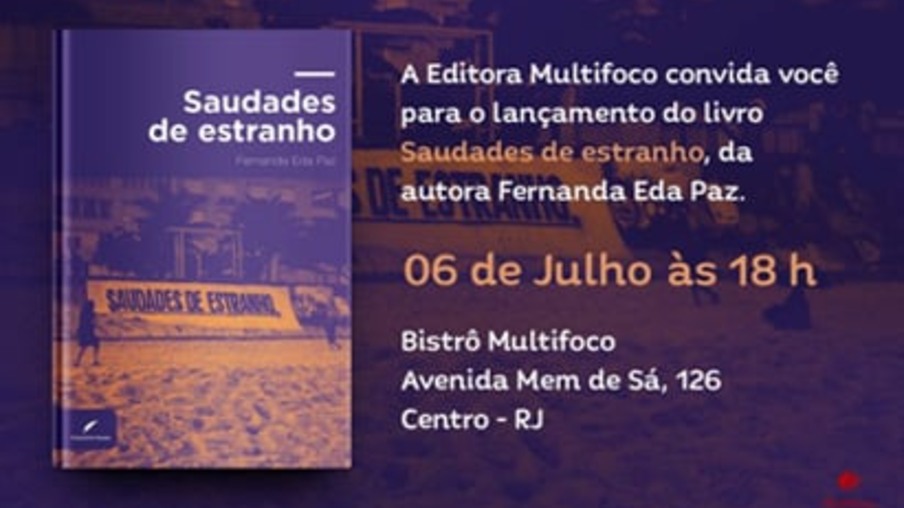 Fernanda Eda Paz, escritora e poeta, lança livro no Rio de Janeiro
