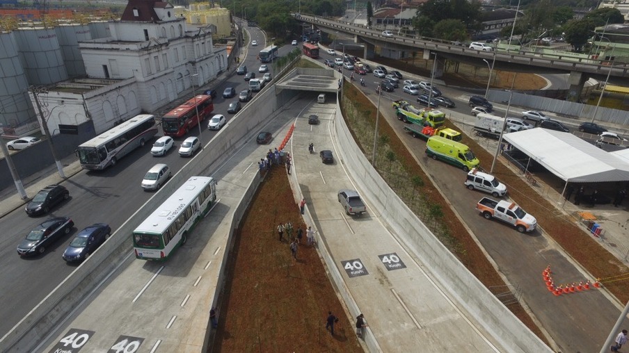 Mergulhão José Vicente Filho é inaugurado e aberto ao trânsito