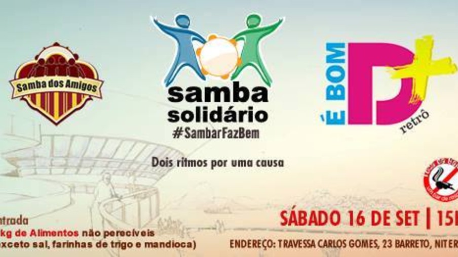 Projeto Samba Solidário terá mais uma edição neste fim de semana