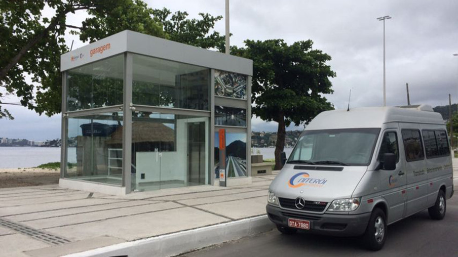 Niterói Rotativo oferece transporte da garagem subterrânea até a Estação Catamarã Charitas