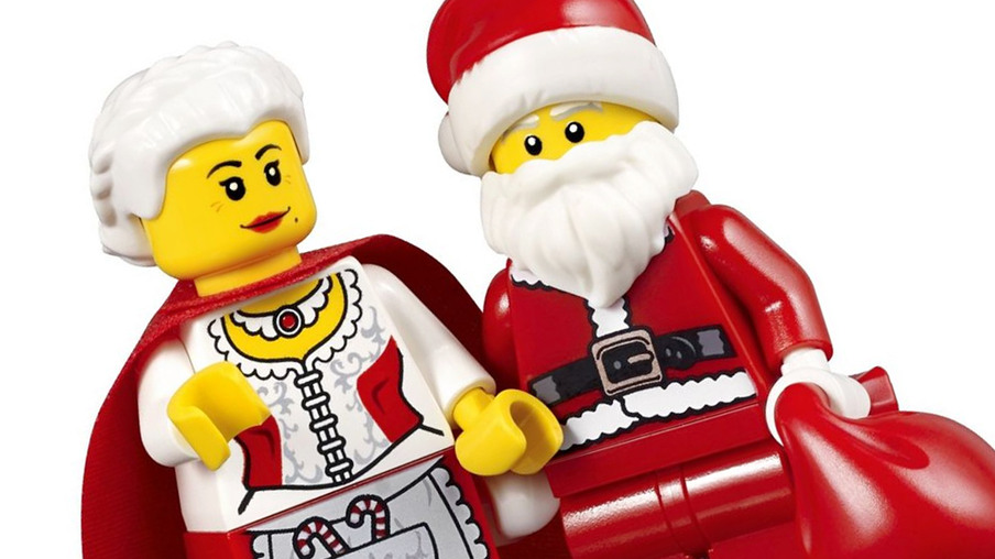 Decorando a loja LEGO® para o Natal