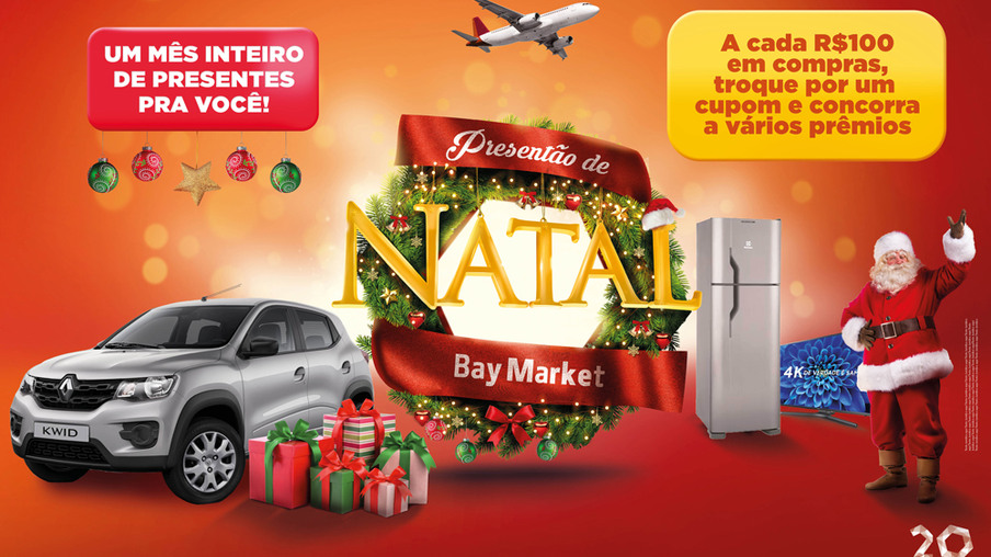 Bay Market lança campanha ‘Presentão de Natal’
