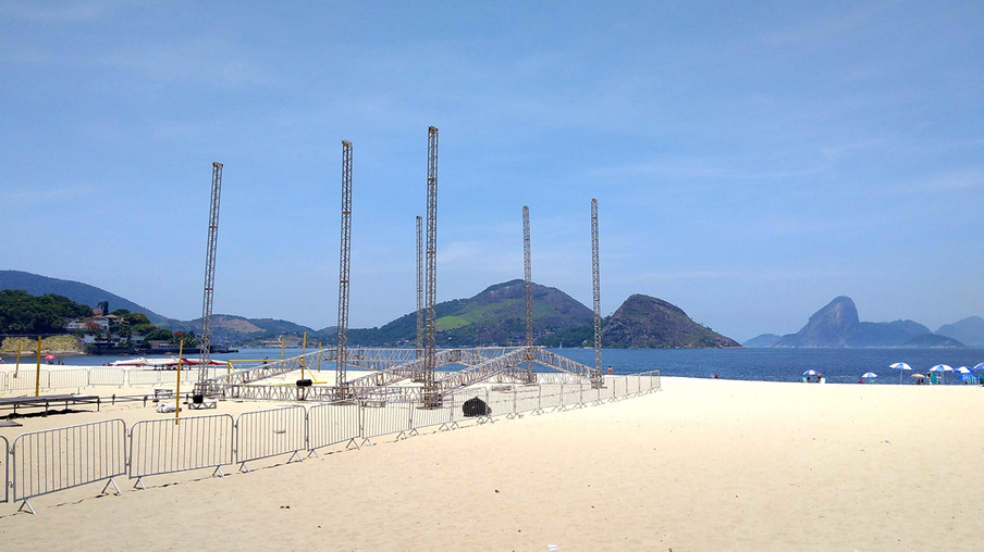 Confira a estrutura preparada para o Réveillon na Praia de Icaraí