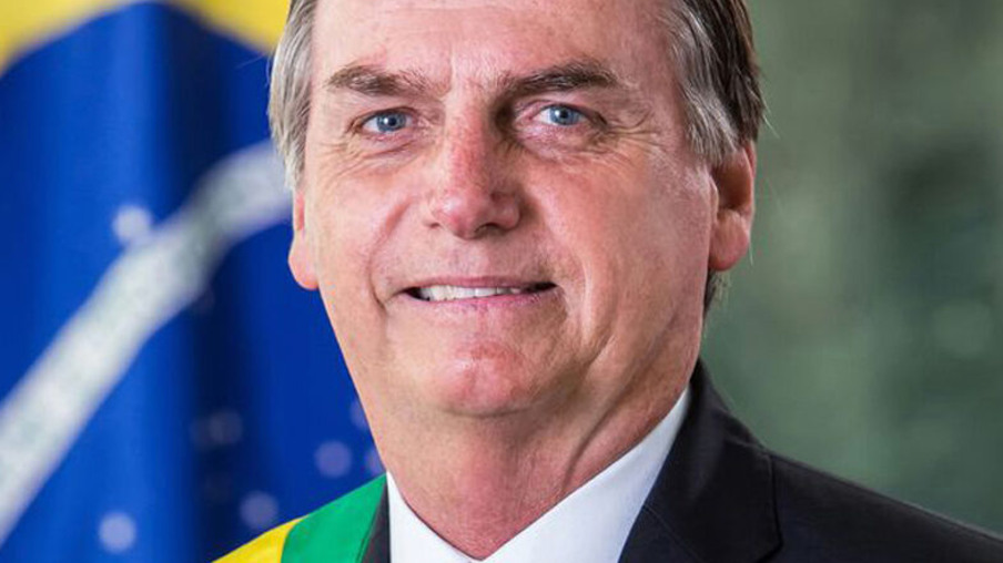 Foto Oficial do ex-presidente da República, Jair Bolsonaro.