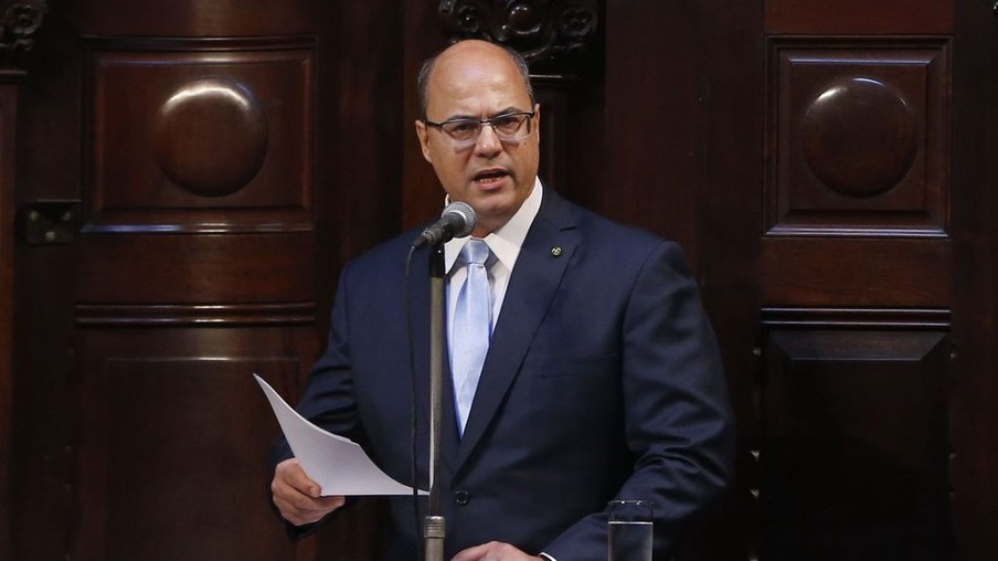 O governador Wilson Witzel toma posse na Assembleia Legislativa do Estado do Rio de Janeiro (Alerj) .