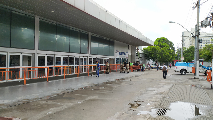 Estação Praça Arariboia na manhã deste sábado (21/03).