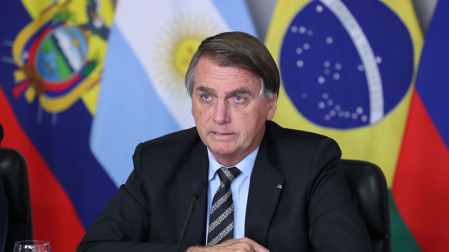 (Brasília - DF, 16/03/2021)  - VI Reunião Extraordinária de Presidentes do PROSUL (videoconferência).
Fotos: Marcos Corrêa/PR