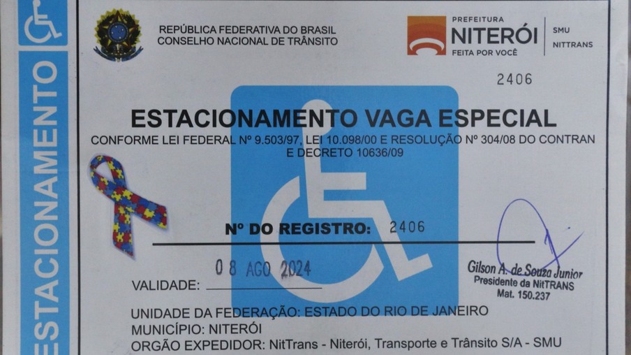 Niterói lança cartão de estacionamento para pessoas com Transtorno do Espectro Autista