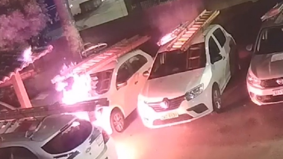 Vídeo mostra ataque em central de internet em Niterói