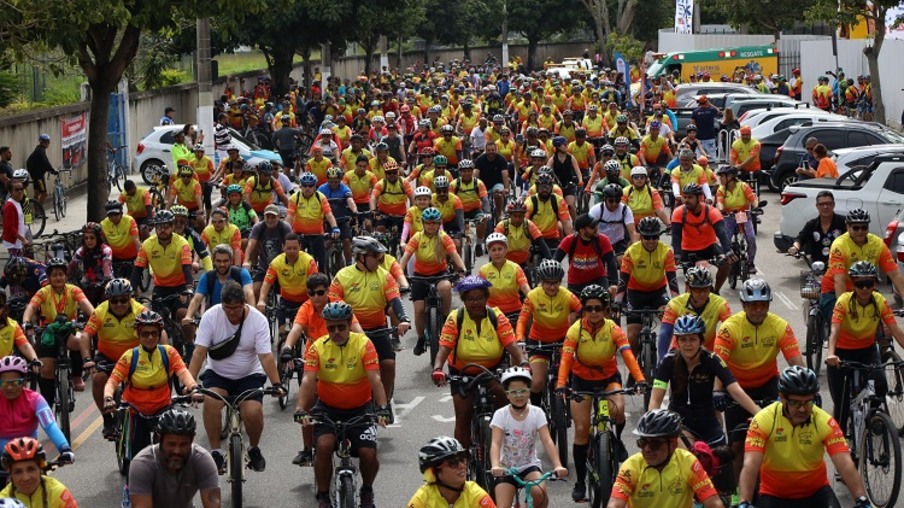 Evento reuniu moradores da cidade e ciclistas de outros municípios da Região Metropolitana | Foto: Luciana Carneiro