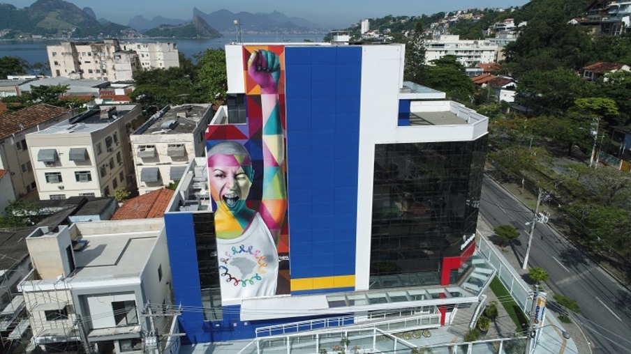 Vitoria, mural de Eduardo Kobra em Niterói.