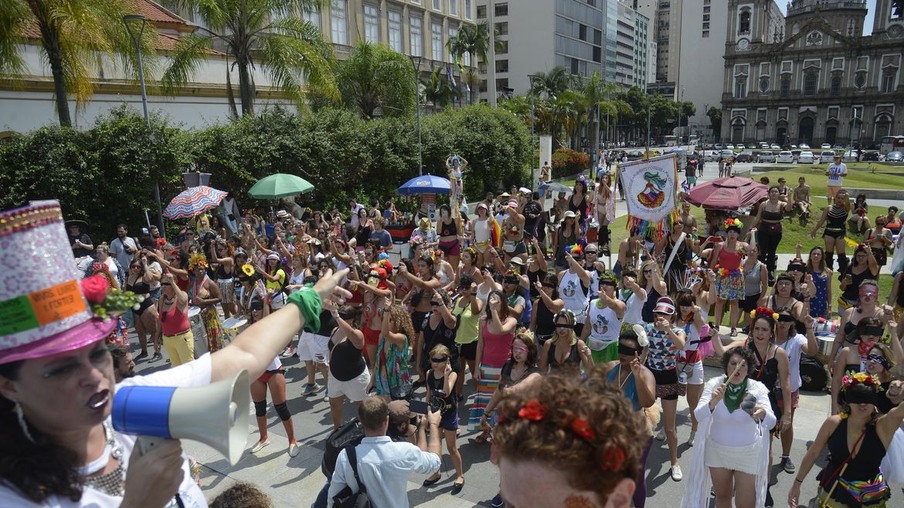 Foliões e integrantes do Bloco Mulheres Rodadas | Foto: © Tomaz Silva/Agência Brasil