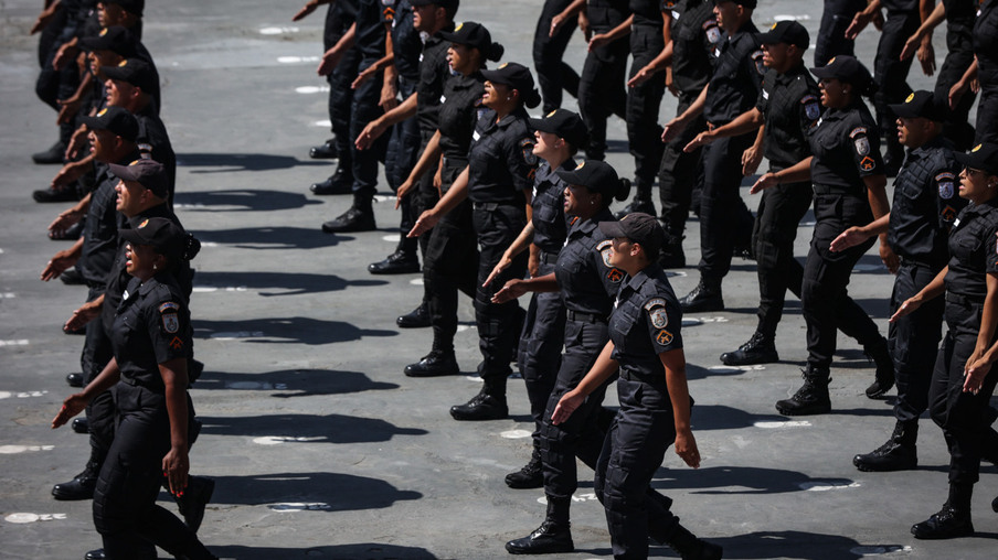 Cerimônia de formatura reuniu 230 novos policiais no Cfap, Zona Oeste do Rio, nesta sexta-feira (Foto: Divulgação)