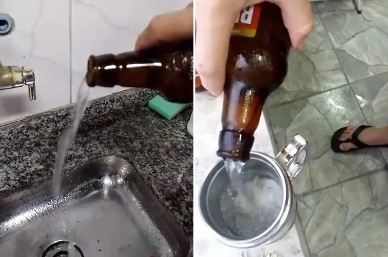 agua cerveja